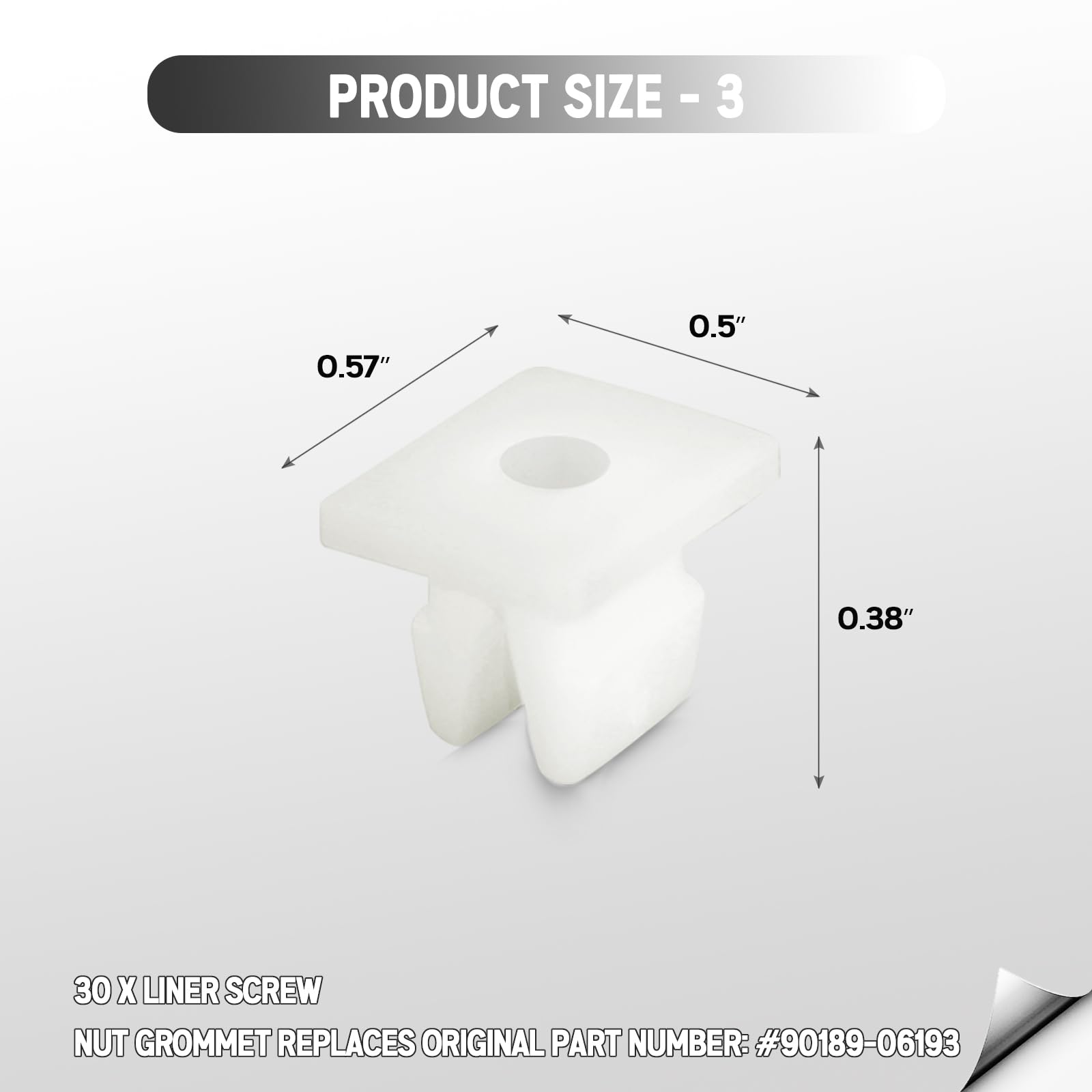 Xislet 101 Pcs Engine Under Cover Fender Push Pin Rivets 90467-07201 Compatible With Toyota & Lexus Camry Corolla Plastic Fastener Retainer Clips With 90189-06193 Grommet 90159-60477 Bolt Kits